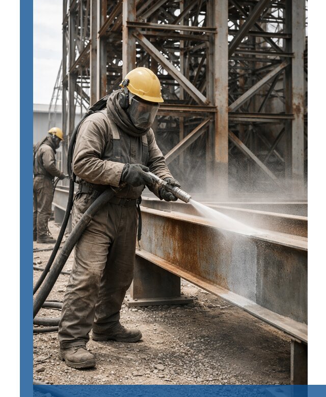 Пескоструйная очистка металлоконструкций в Великих Луке промышленная