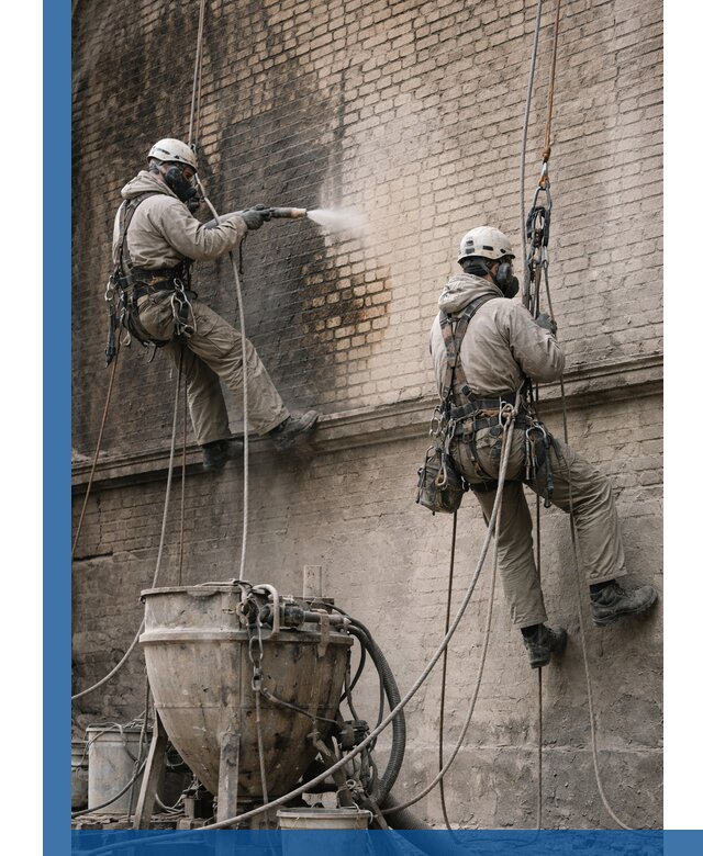 Пескоструйная очистка фасадов в Великих Луке профессионально