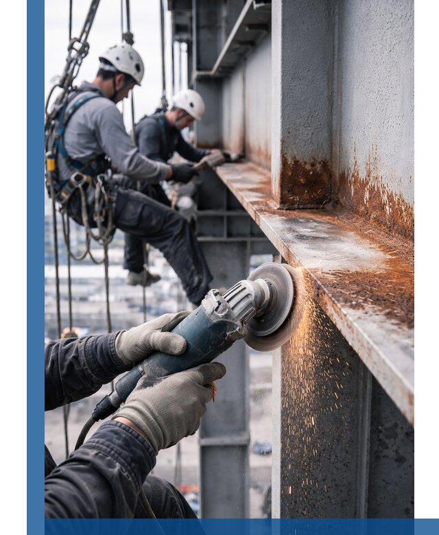 Зачистка металла от ржавчины и подготовка поверхностей в Великих Луке