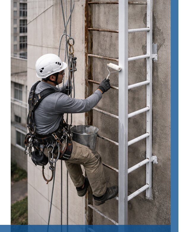 Покраска пожарных лестниц в Великих Луке от 4652 р. | ВЫСОТНИК-Вкл