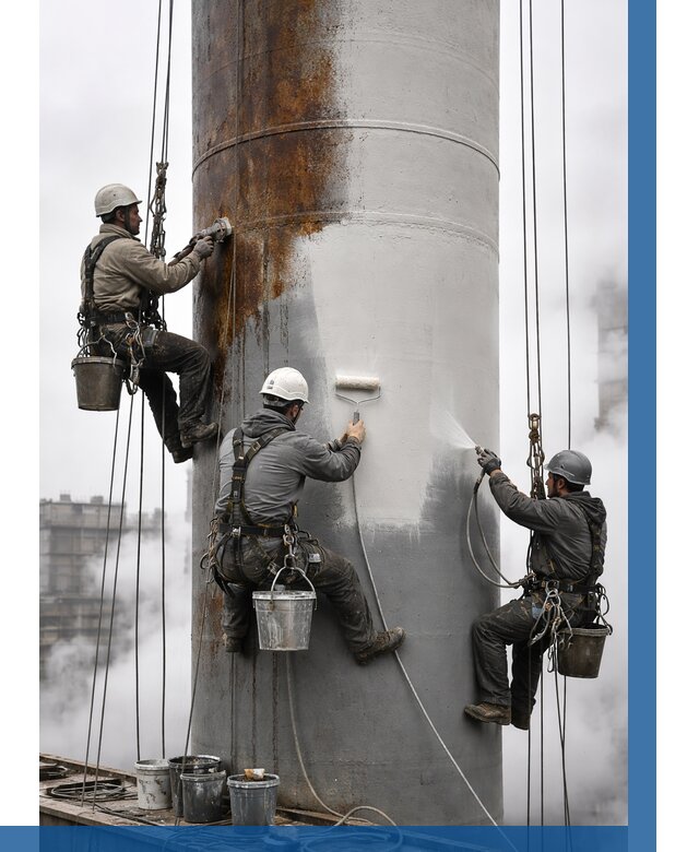 Покраска дымовых труб в Великих Луке от 8786 р. | ВЫСОТНИК-Вкл