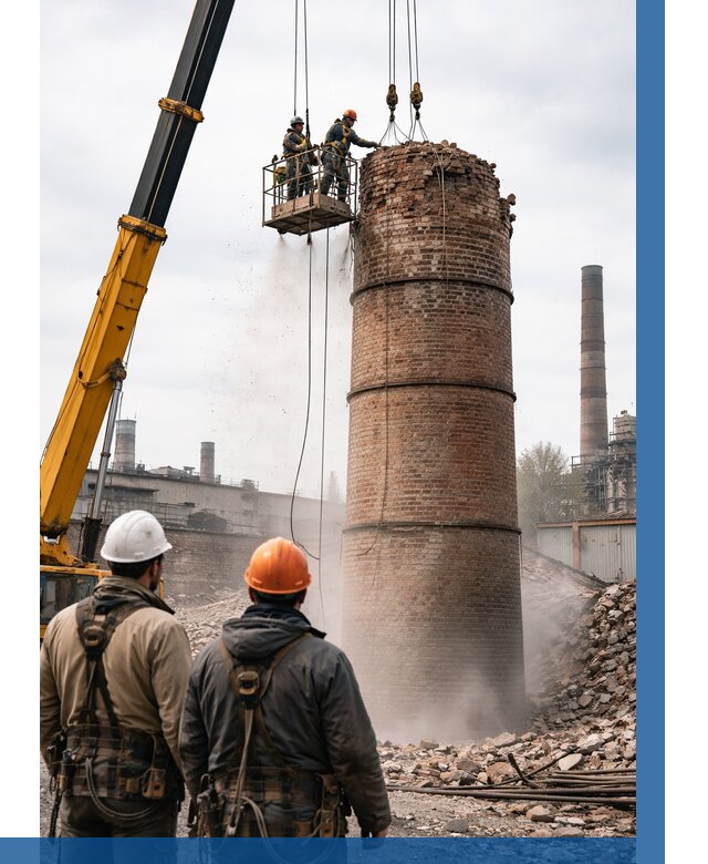 Демонтаж дымовой трубы в Великих Луке от 93033 р. | ВЫСОТНИК-Вкл, смета