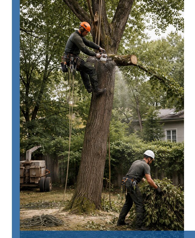 Кронирование деревьев в Великих Луке, безопасная высотная обрезка