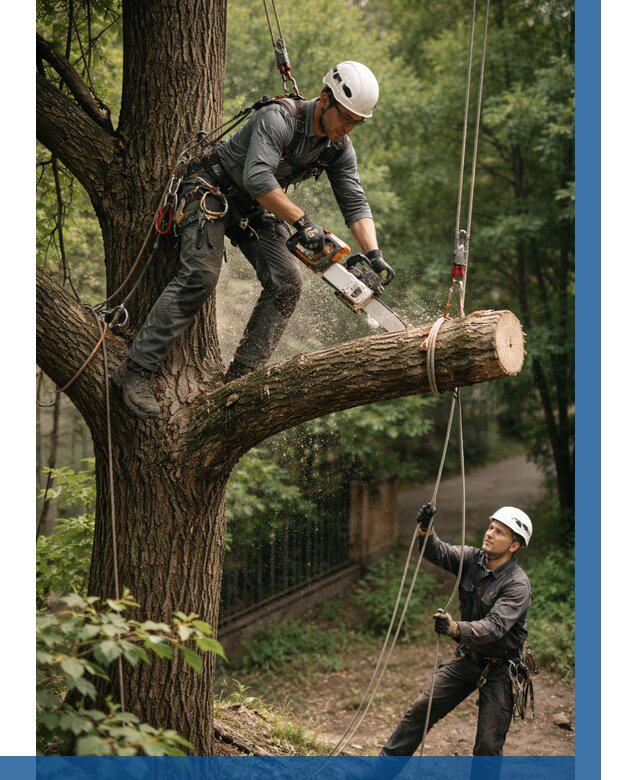 Спил деревьев альпинистами в Великих Луке от 8270 р. | ВЫСОТНИК-Вкл