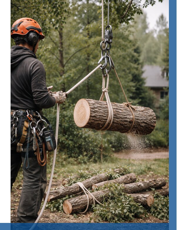 Валка деревьев частями в Великих Луке от 7753 р. | ВЫСОТНИК-Вкл