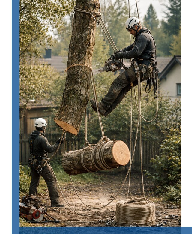 Валка деревьев частями в Великих Луке, безопасно и аккуратно