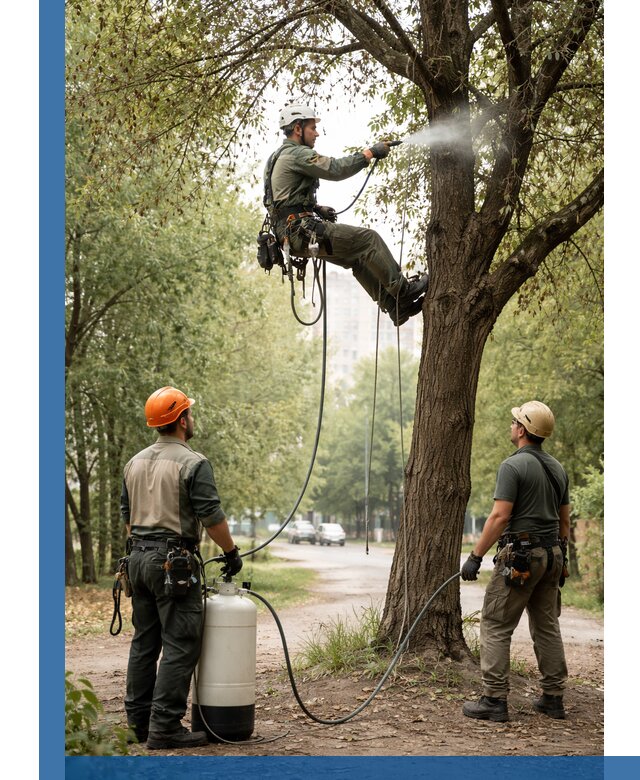 Обработка деревьев от вредителей в Великих Луке профессиональная защита