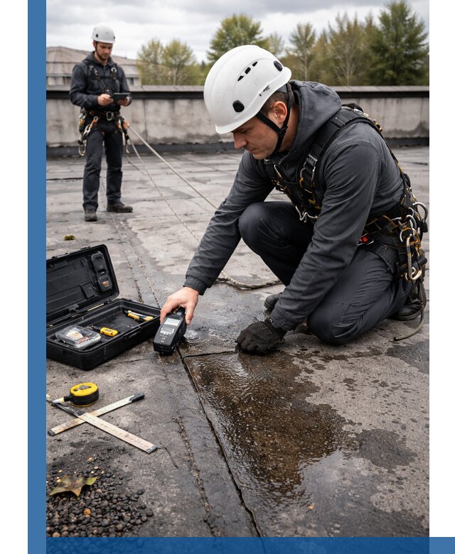 Обследование кровли на протечки и выявление дефектов в Великих Луке