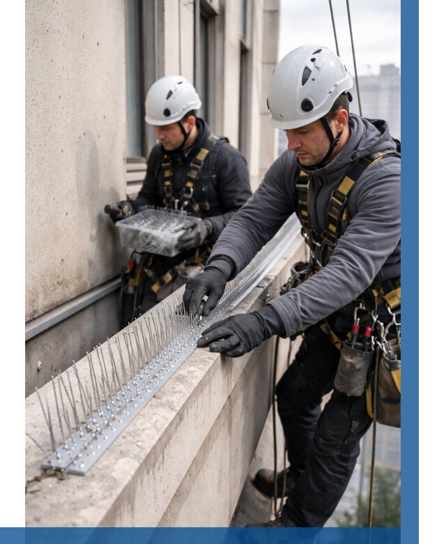 Установка шипов от птиц в Великих Луке от 879 р. | ВЫСОТНИК-Вкл